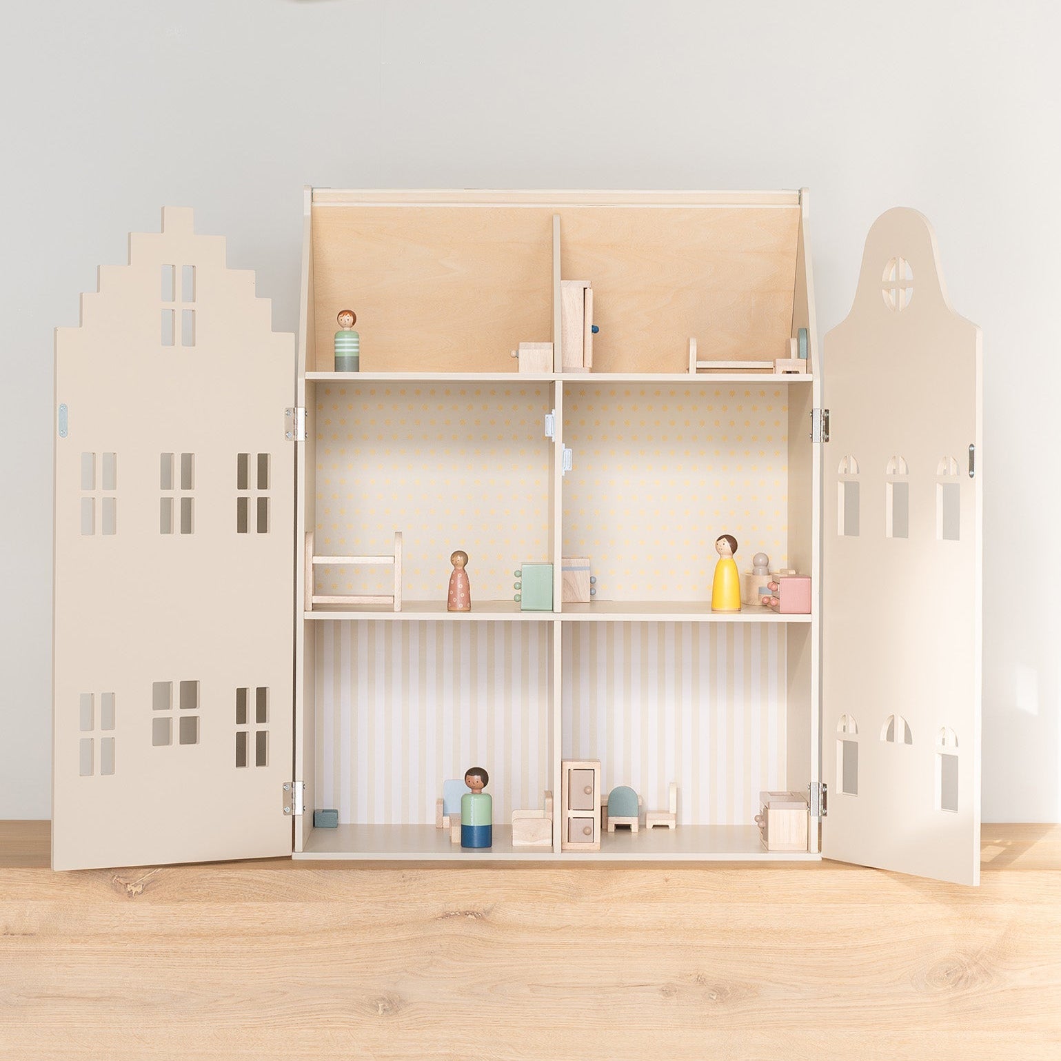 Babiem® Dollhouse Lynn | Canal House with 24 Accessories