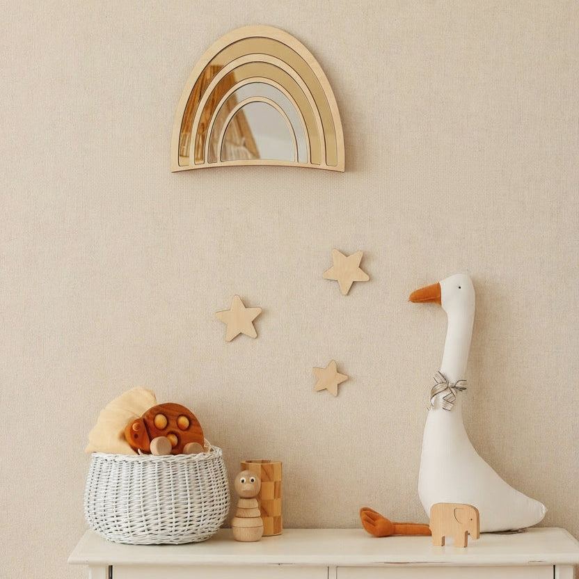REGENBOOG-SPIEGEL-HOUT-KINDERKAMER