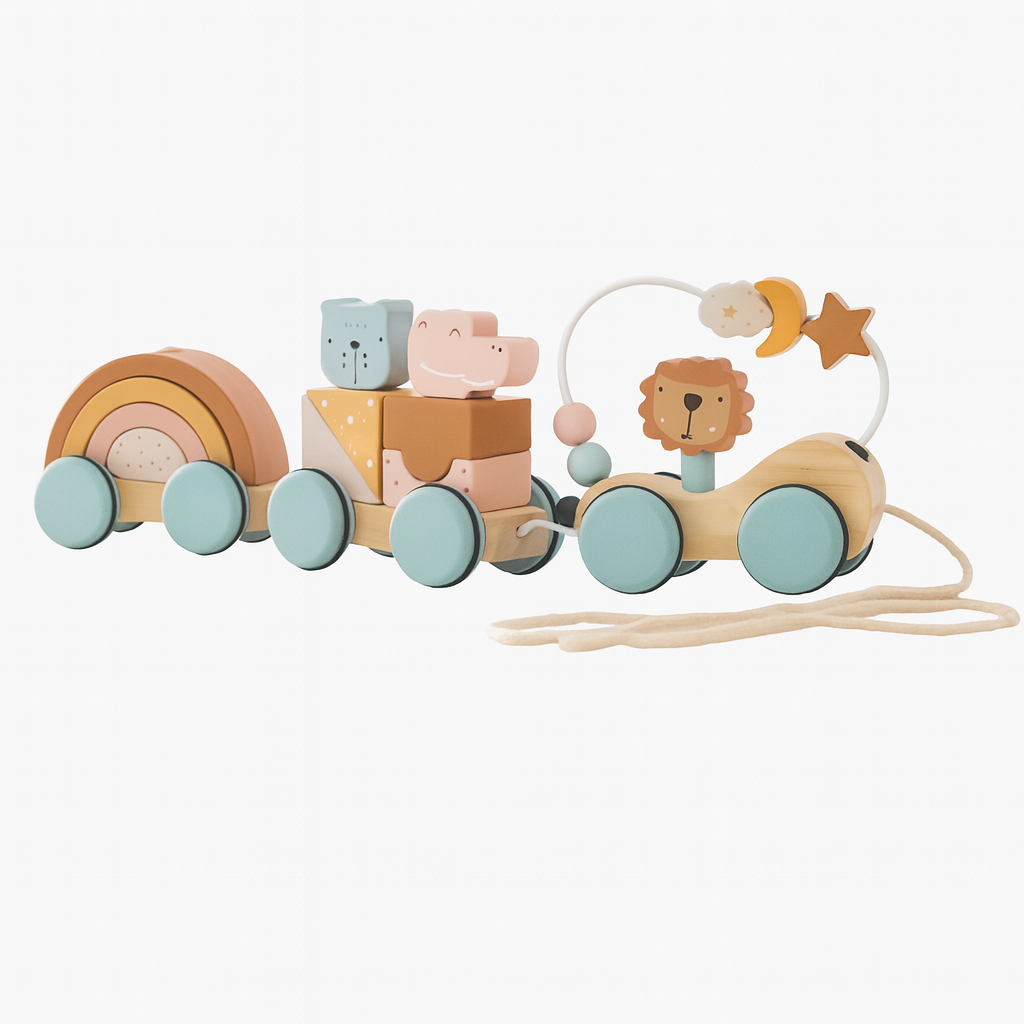 montessori-speelgoed-houten-trein-trekfiguur-dieren-educatief-peuter-kleuter-baby-regenboog-motoriek-duurzaam-scandinavisch